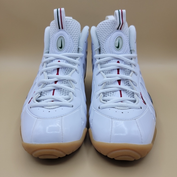 Nike Little Posite Pro GS "Gucci" Kids Shoes Size 6Y White Red Green 2015 W/Box - Picture 6 of 12